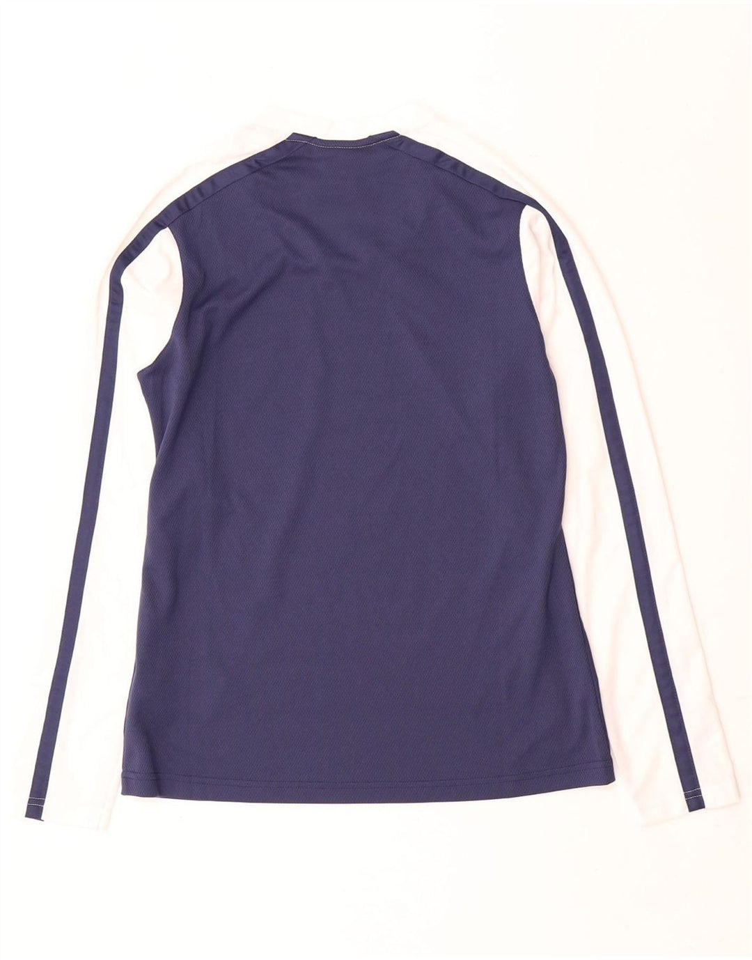 Nike Haut Dri Fit à manches longues pour homme en polyester color block bleu marine moyen