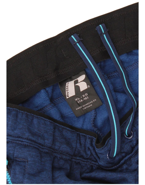 Russell Athletic Pantalon de survêtement pour garçon 14-15 ans XL Bleu marine