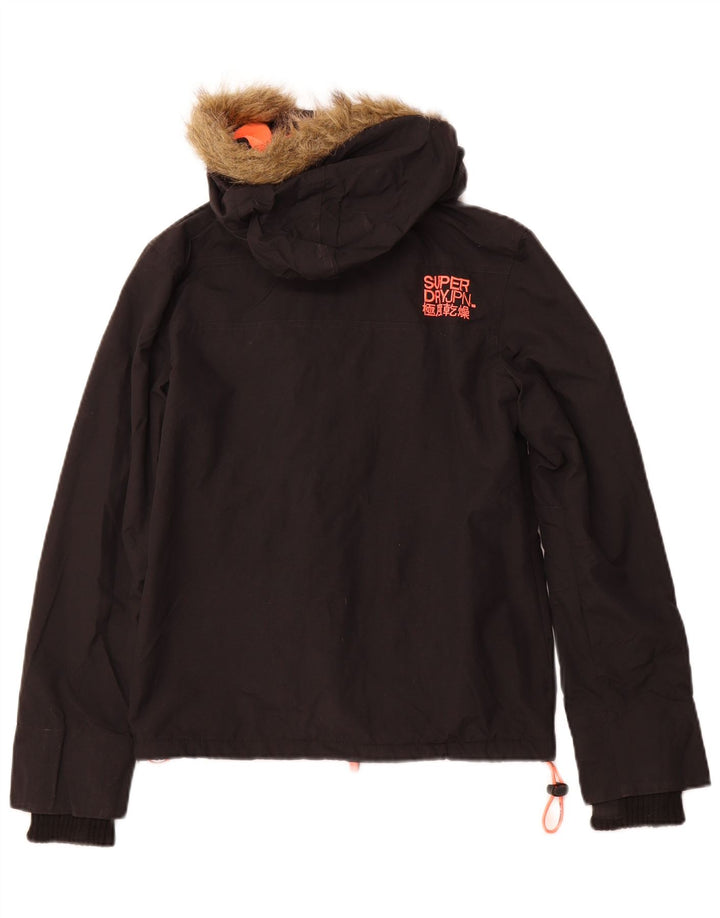 SUPERDRY Veste coupe-vent The Windcheater pour femme UK 10 Small Noir