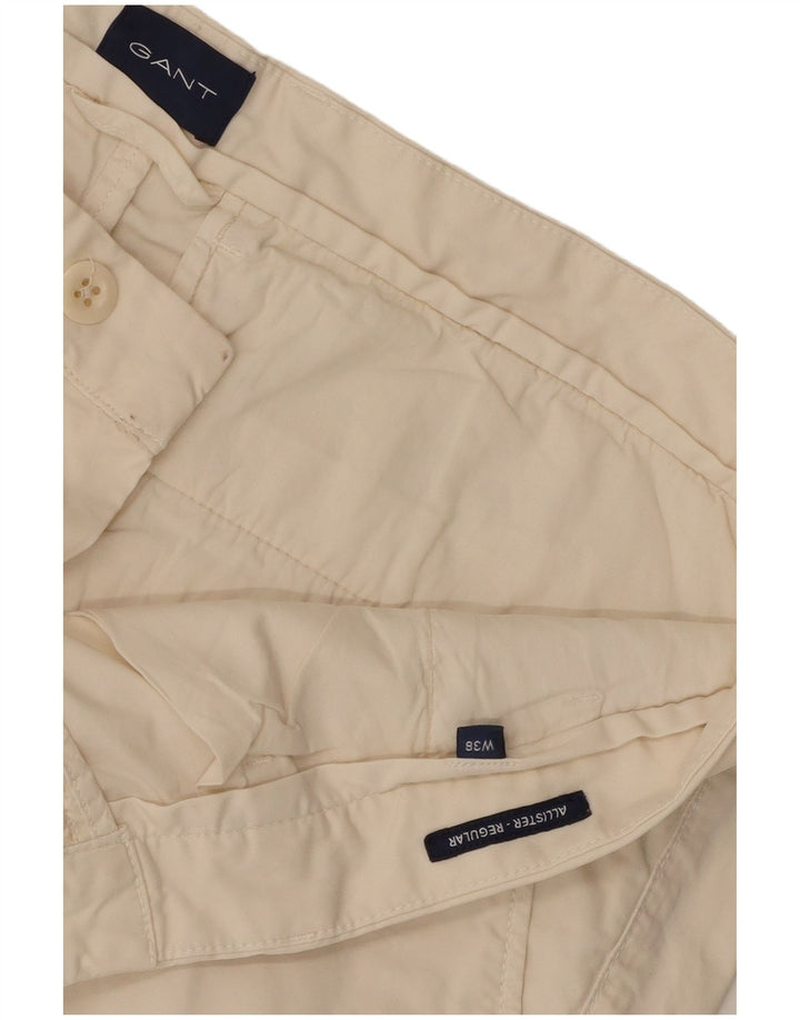 Gant Short Chino Regular Fit W38 XL Homme Blanc Cassé Coton