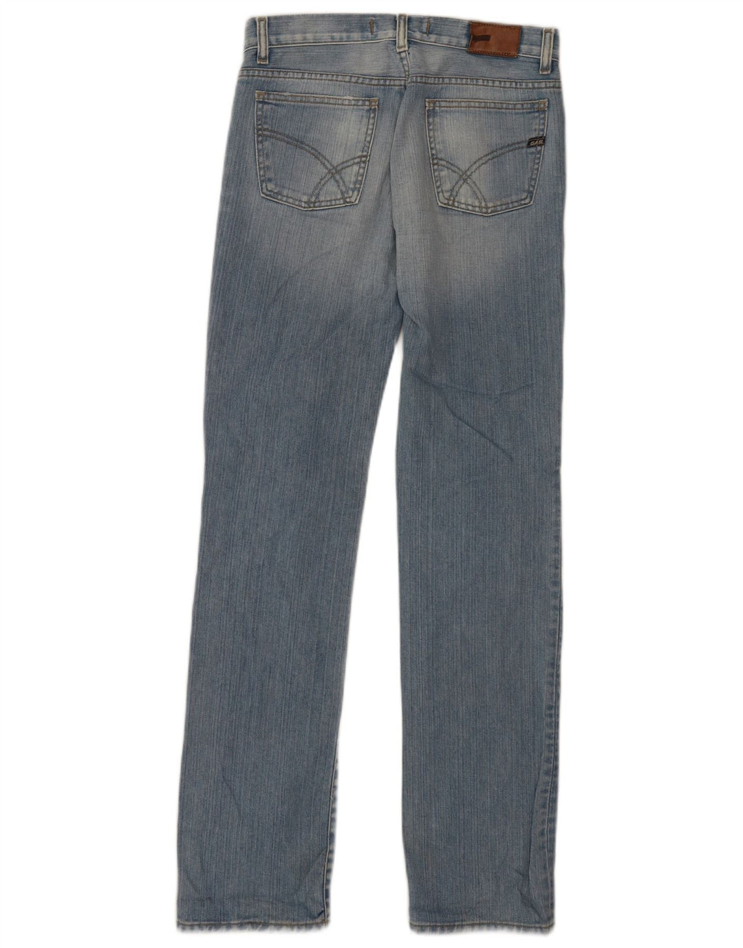 Gas Jean droit femme W27 L32 bleu coton