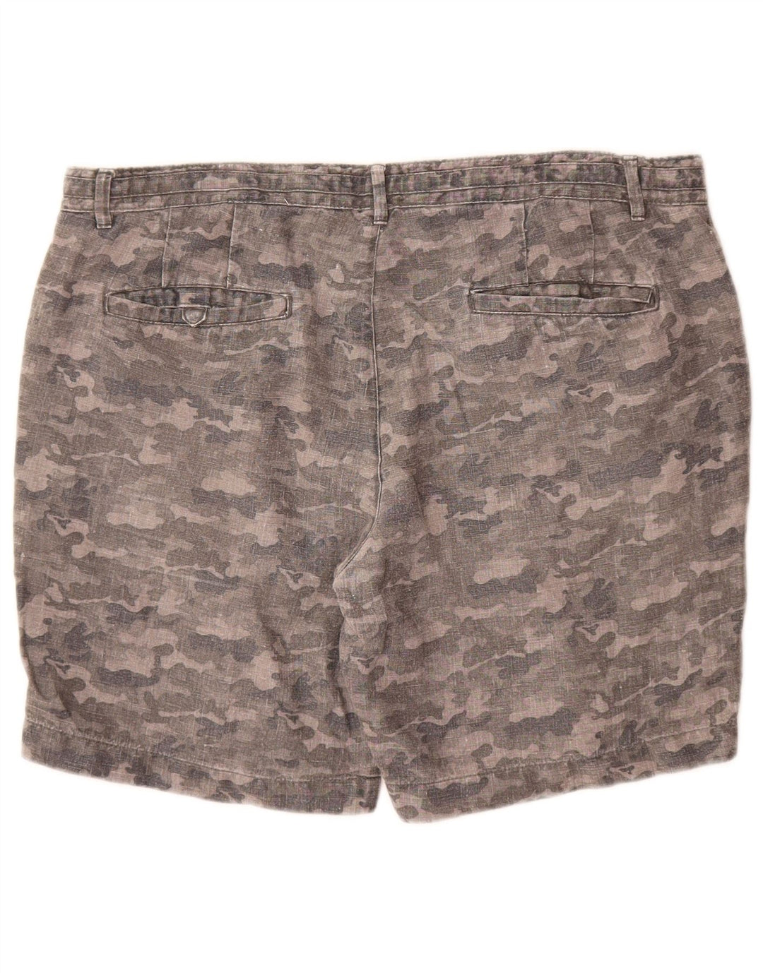 Zara Short Chino Homme XL W36 Gris Camouflage