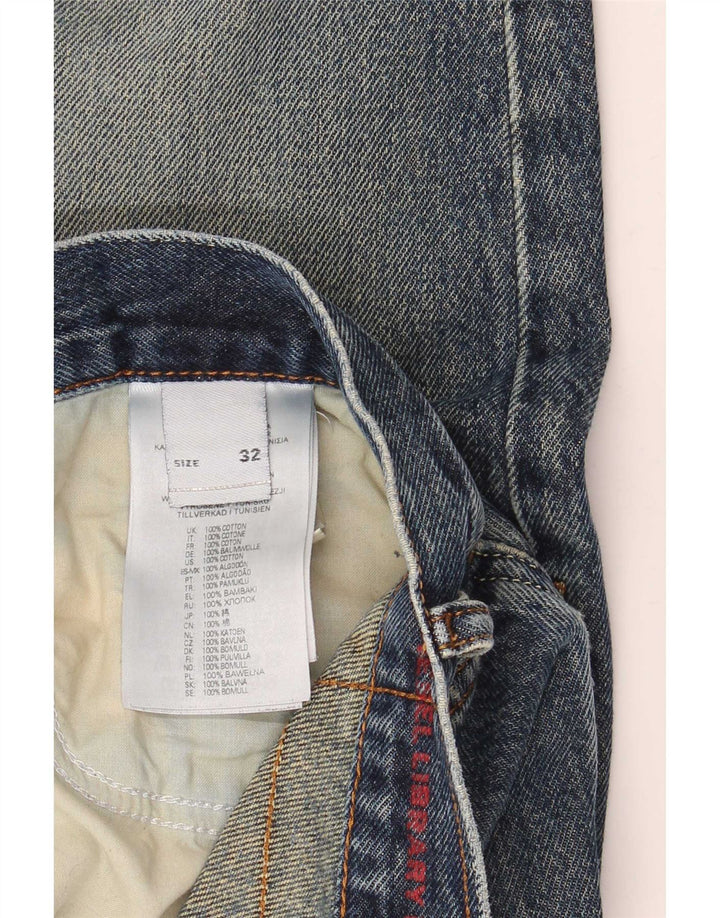 Diesel Jean Droit Homme W32 L30 Bleu Coton