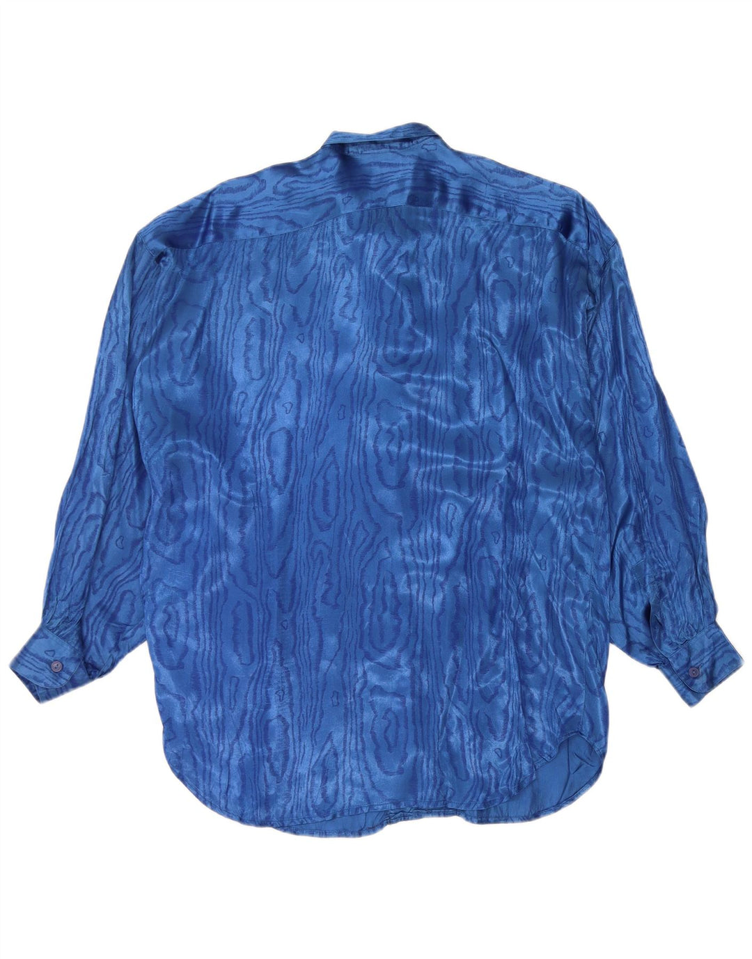 Benetton Femme Chemisier à Motif Abstrait IT 42 Bleu Moyen