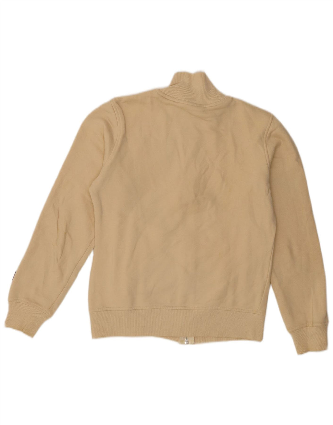 Asics Veste de survêtement graphique pour femme UK 10 Petit coton beige