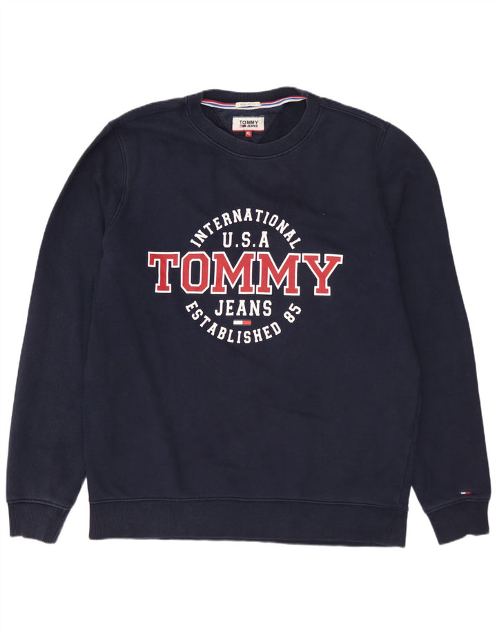 TOMMY HILFIGER Sweat-shirt Graphic Regular Fit Homme Bleu Marine XL