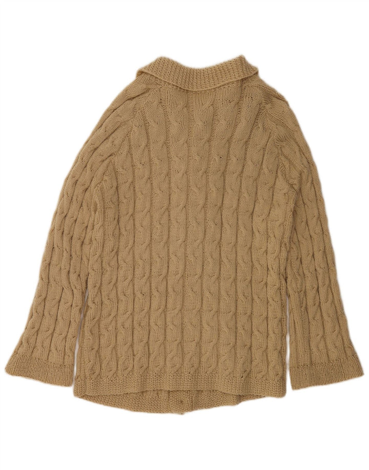 Pull Cardigan Vintage Homme XL Beige