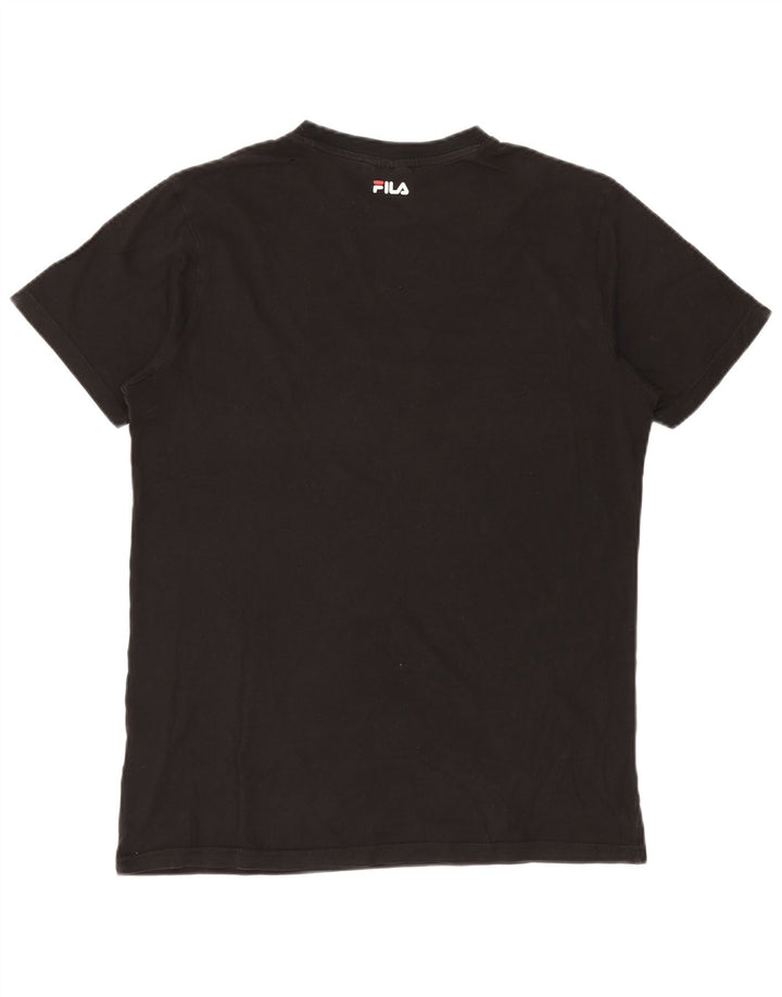 Fila T-Shirt Graphique Homme Noir Moyen Coton