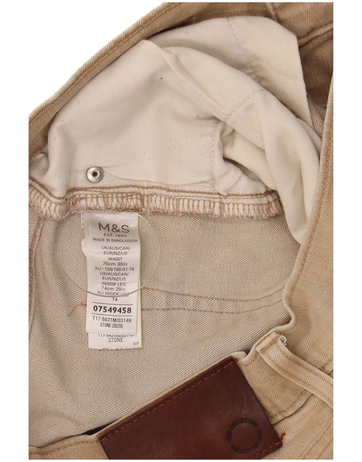 Marks & Spencer Jean droit coupe droite W30 L29 en coton beige pour homme