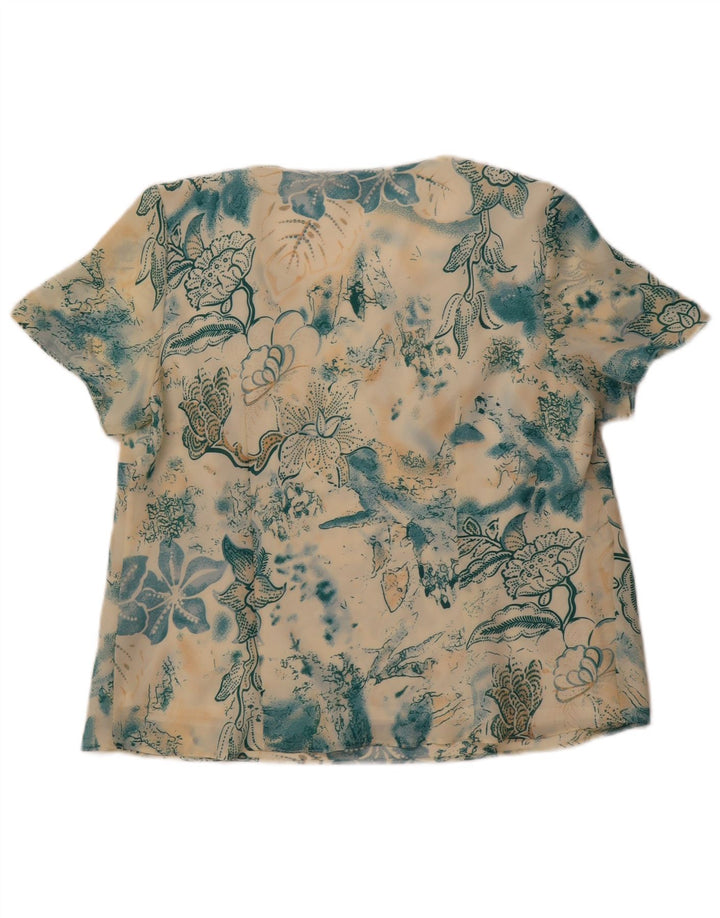 Debenhams Chemisier Femme Top UK 46 Grand Polyester Floral Multicolore
