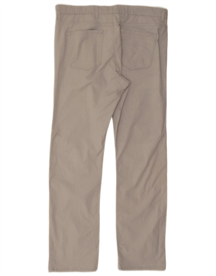 Marks & Spencer Pantalon décontracté droit Blue Harbor pour homme W38 L33 Gris
