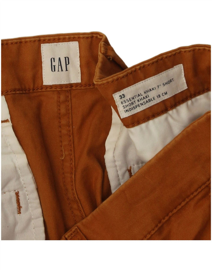 Gap Short Chino Homme W33 Coton Marron Moyen
