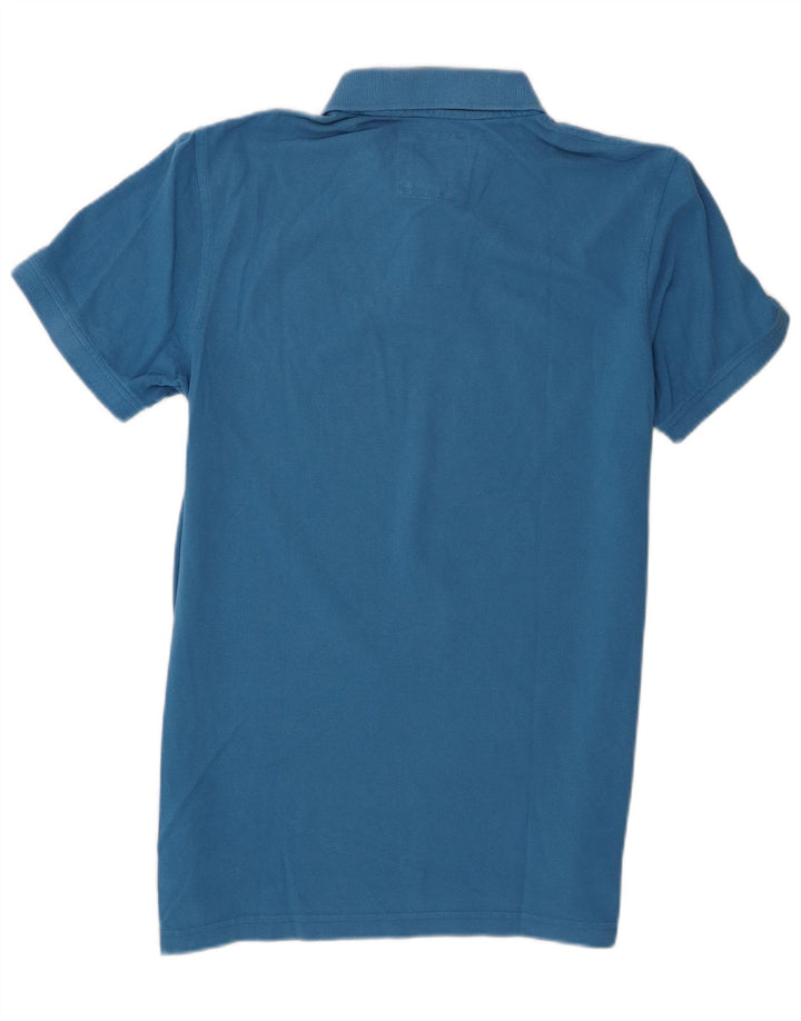 Crew Clothing Polo Homme Bleu Moyen Coton