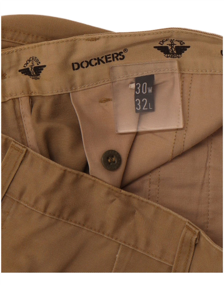 DOCKERS Pantalon Chino Khakis Pegged Homme W30 L32 Coton Beige