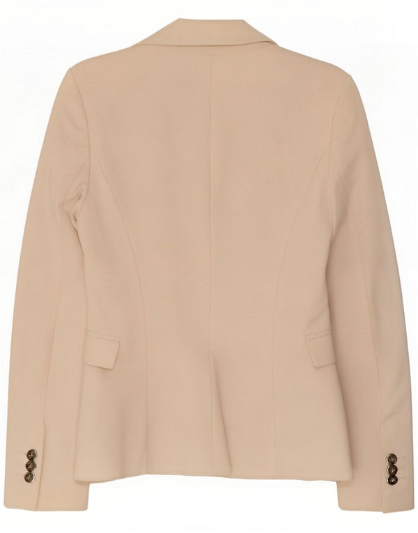 Veste blazer 1 bouton pour femme Zara UK 6 XS Blanc cassé