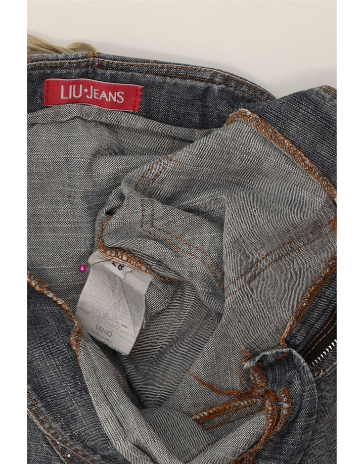 Liu Jo Femme Jupe En Jean W28 Bleu Moyen Coton