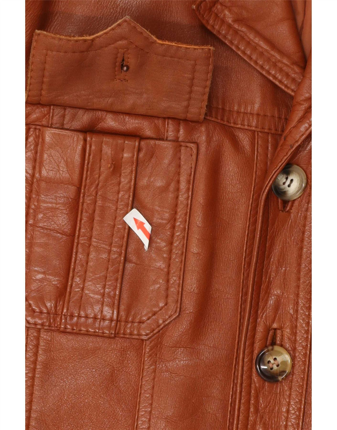 veste en cuir homme vintage UK 38 Brun moyen
