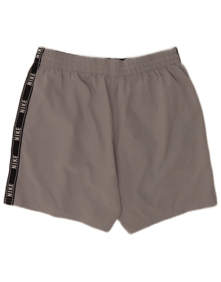 Nike Short de sport graphique pour homme en polyester color block gris moyen