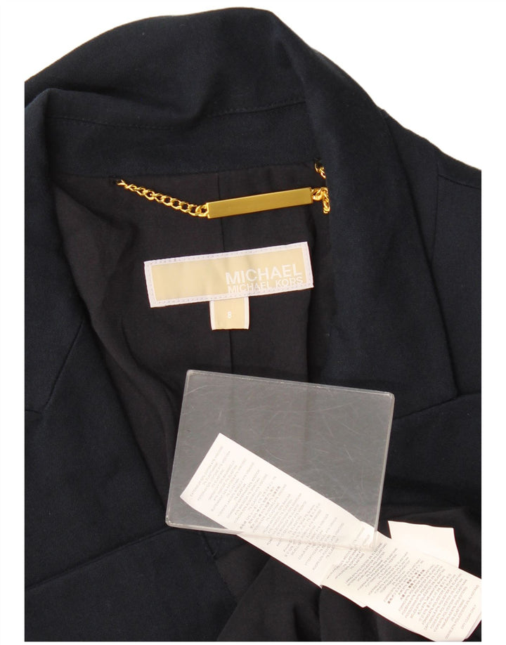 MICHAEL KORS Veste blazer double boutonnage pour femme US 8 Bleu marine moyen