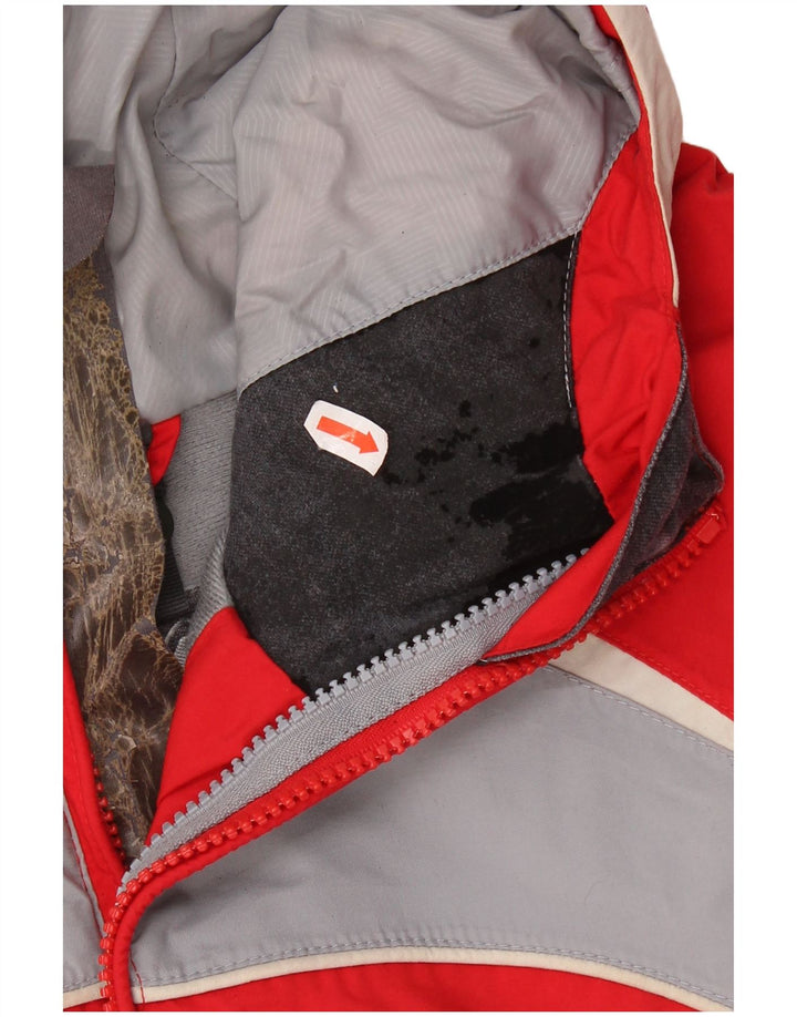 NIKE Veste coupe-vent Storm-Fit pour femme UK 14 Rouge moyen Colourblock