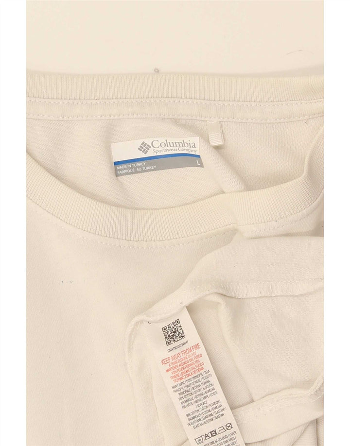 Columbia T-Shirt Graphique Homme Grand Blanc Coton