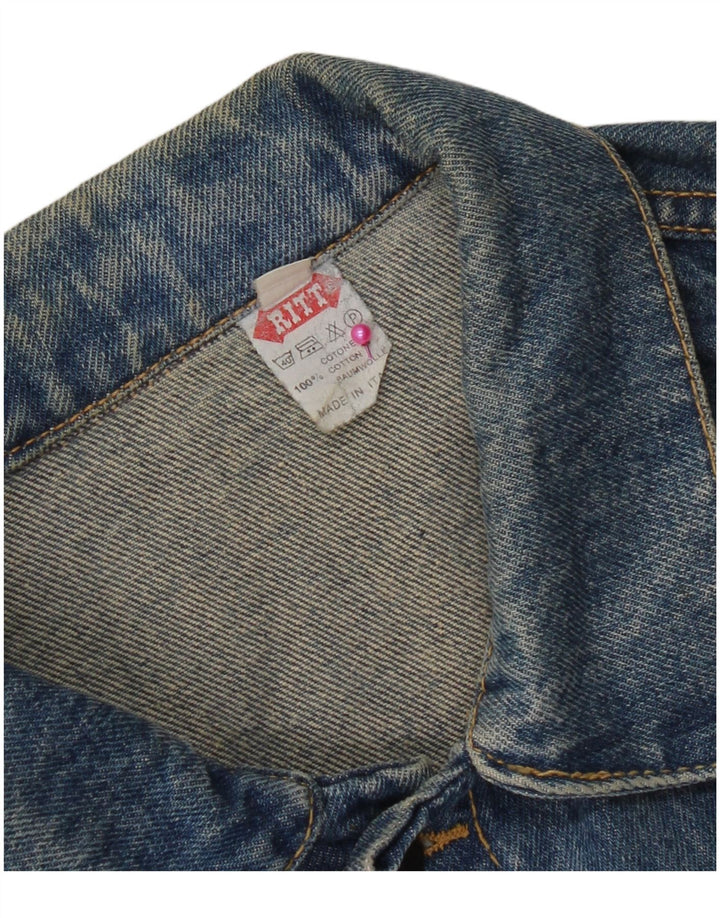Ritt Veste en jean pour homme UK 40 Large Bleu Coton