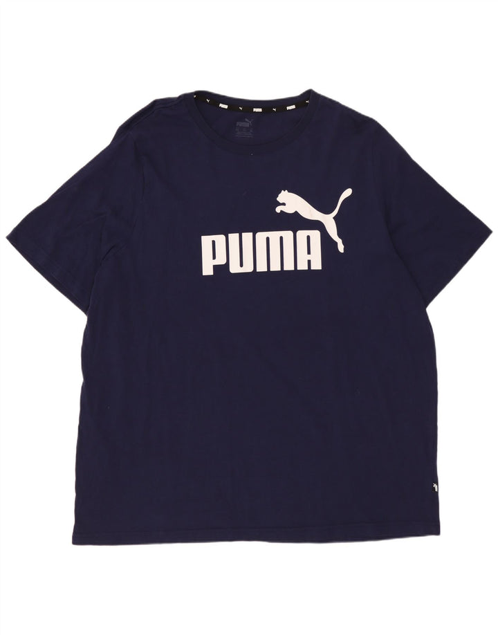 PUMA T-Shirt Graphique Homme 2XL Bleu Marine