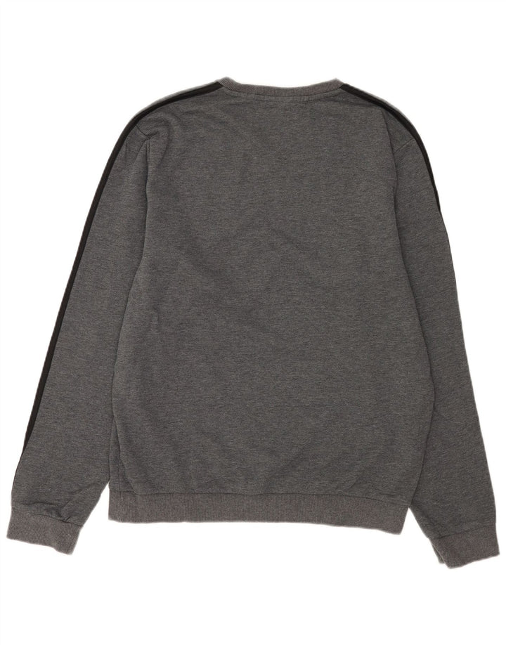 Adidas Sweat-Shirt Homme Gris Moyen Coton