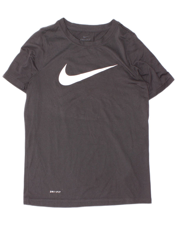 Nike Garçons Dri Fit Graphic T-Shirt Top 10-11 ans Noir Moyen Polyester