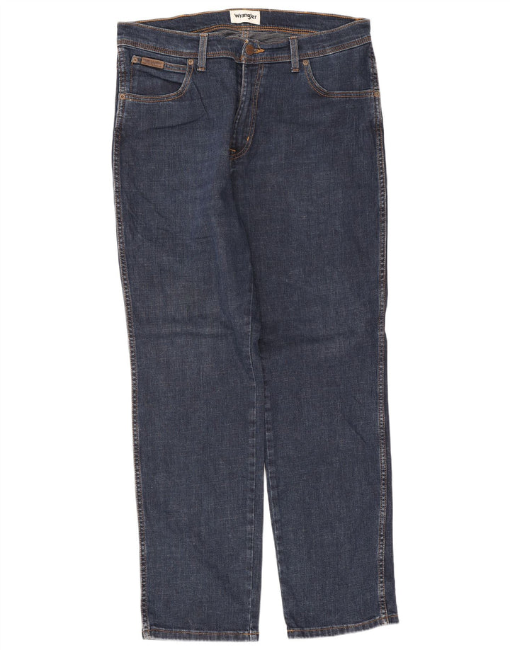 Wrangler Jean Slim Homme W36 L30 Bleu Marine Coton
