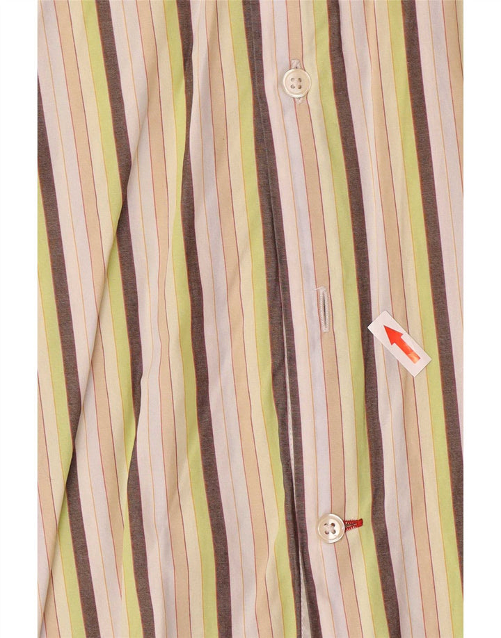 Guess Chemise Homme Large Coton Rayé Multicolore