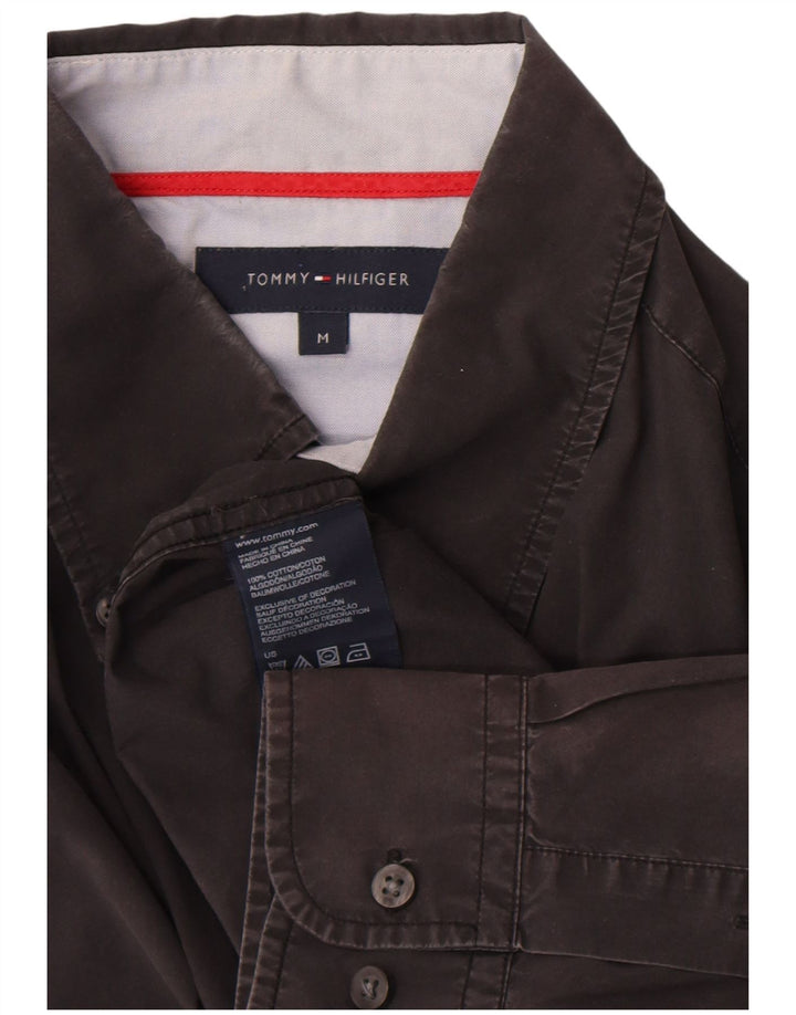 Tommy Hilfiger Chemise Homme Coton Noir Moyen
