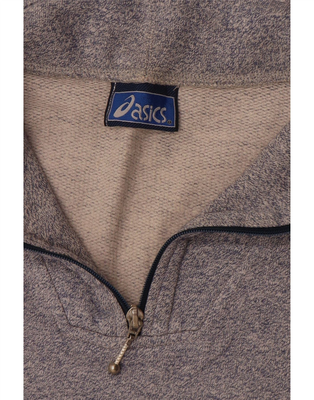 Asics Sweat-shirt graphique pour femme UK 16 Large Gris Colorblock