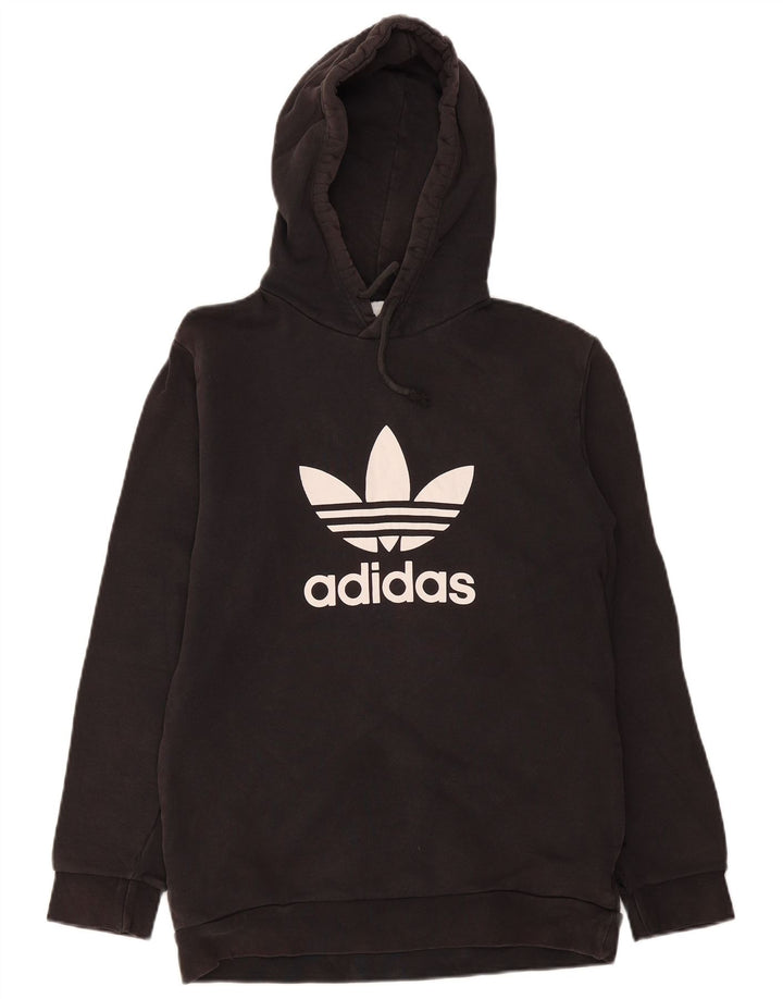 ADIDAS Pull à capuche graphique pour homme Petit coton noir