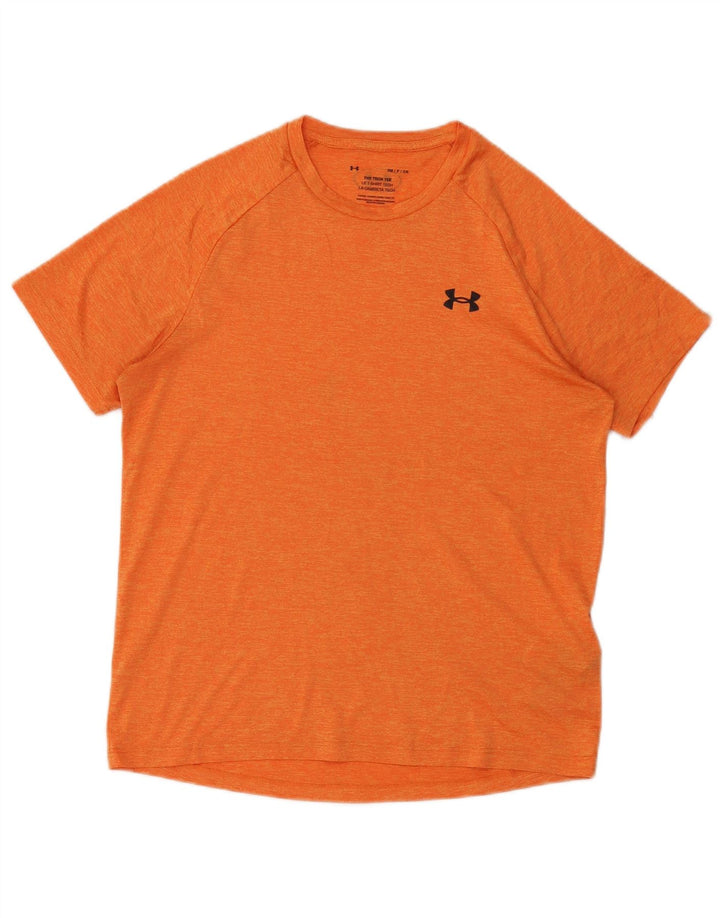 Under Armour Homme The Tech Tee T-Shirt Haut Petit Orange Polyester