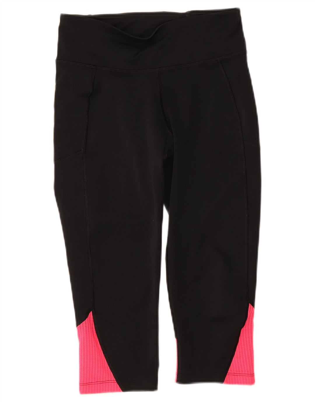 Under Armour Legging Capri Femme UK 8 Small Noir Colorblock