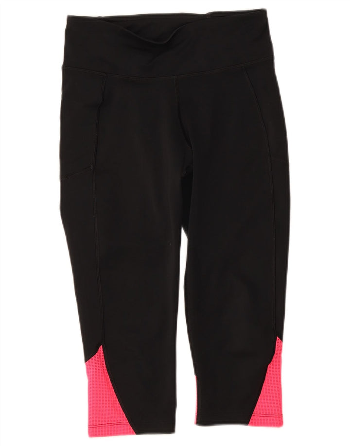 Under Armour Legging Capri Femme UK 8 Small Noir Colorblock