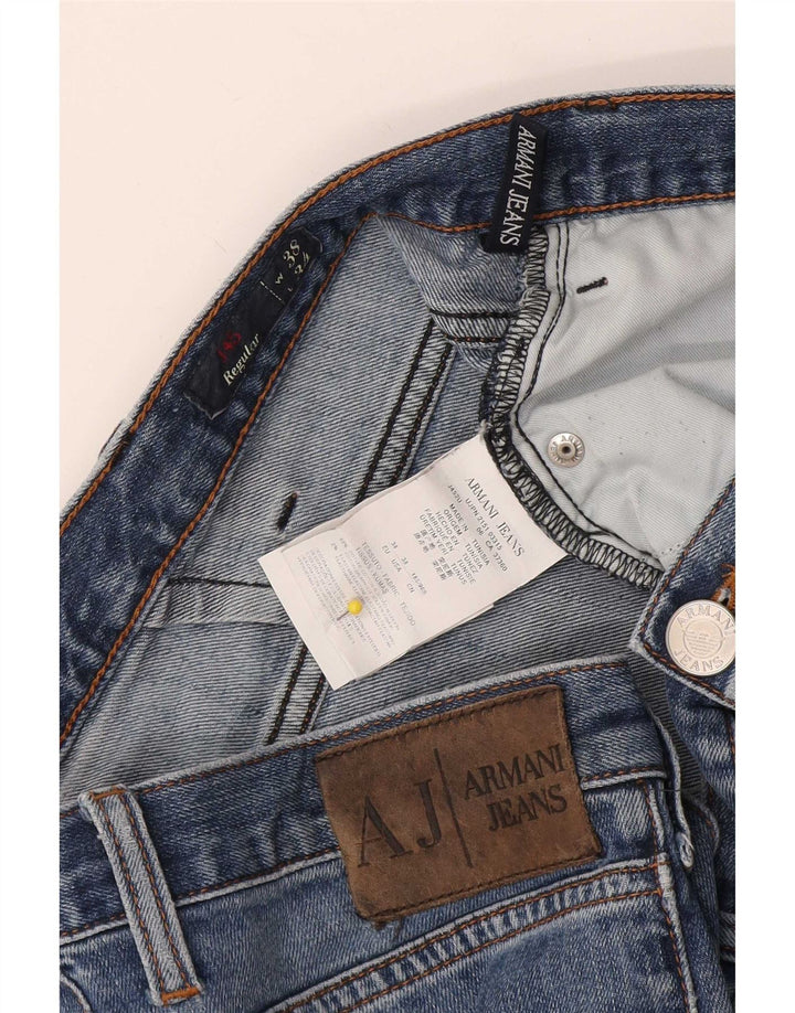 Armani Homme J45 Regular Jean Droit W38 L34 Bleu Coton