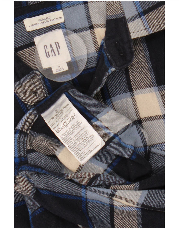 Gap Chemise Flanelle Homme XS Bleu Plaid Coton
