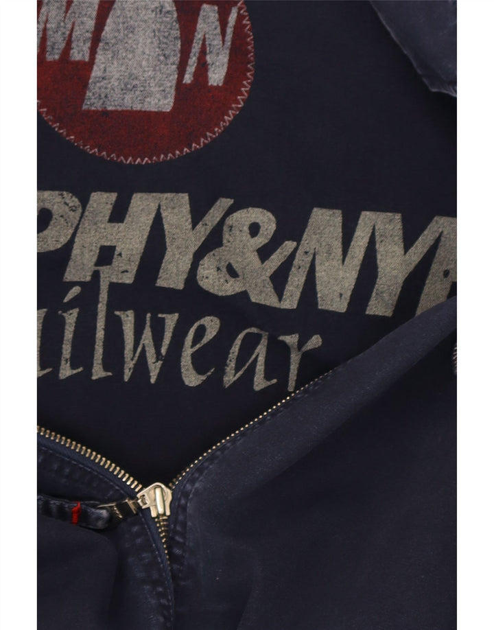 Murphy & Nye Veste Bomber Homme UK 38 Coton Bleu Marine Moyen