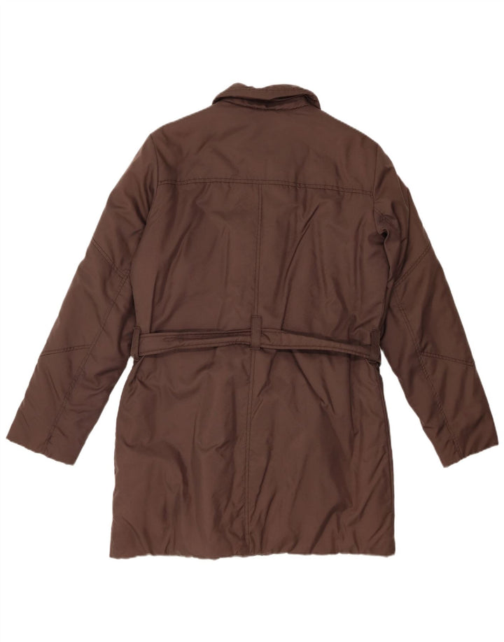 SERGIO TACCHINI Manteau rembourré pour femme UK 14 Marron moyen