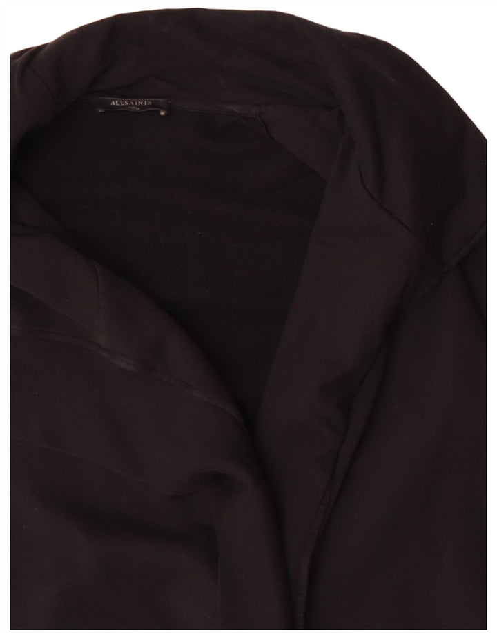 ALL SAINTS Pull cardigan long surdimensionné pour femme UK 14 Noir moyen