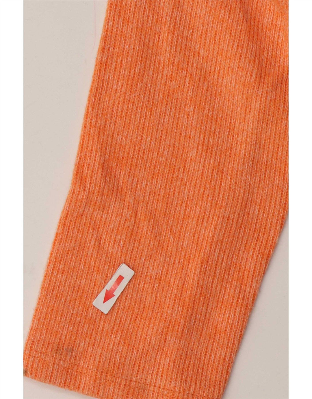 Zara Womens Crop Oversize Top Manches Longues UK 10 Petit Orange Polyester