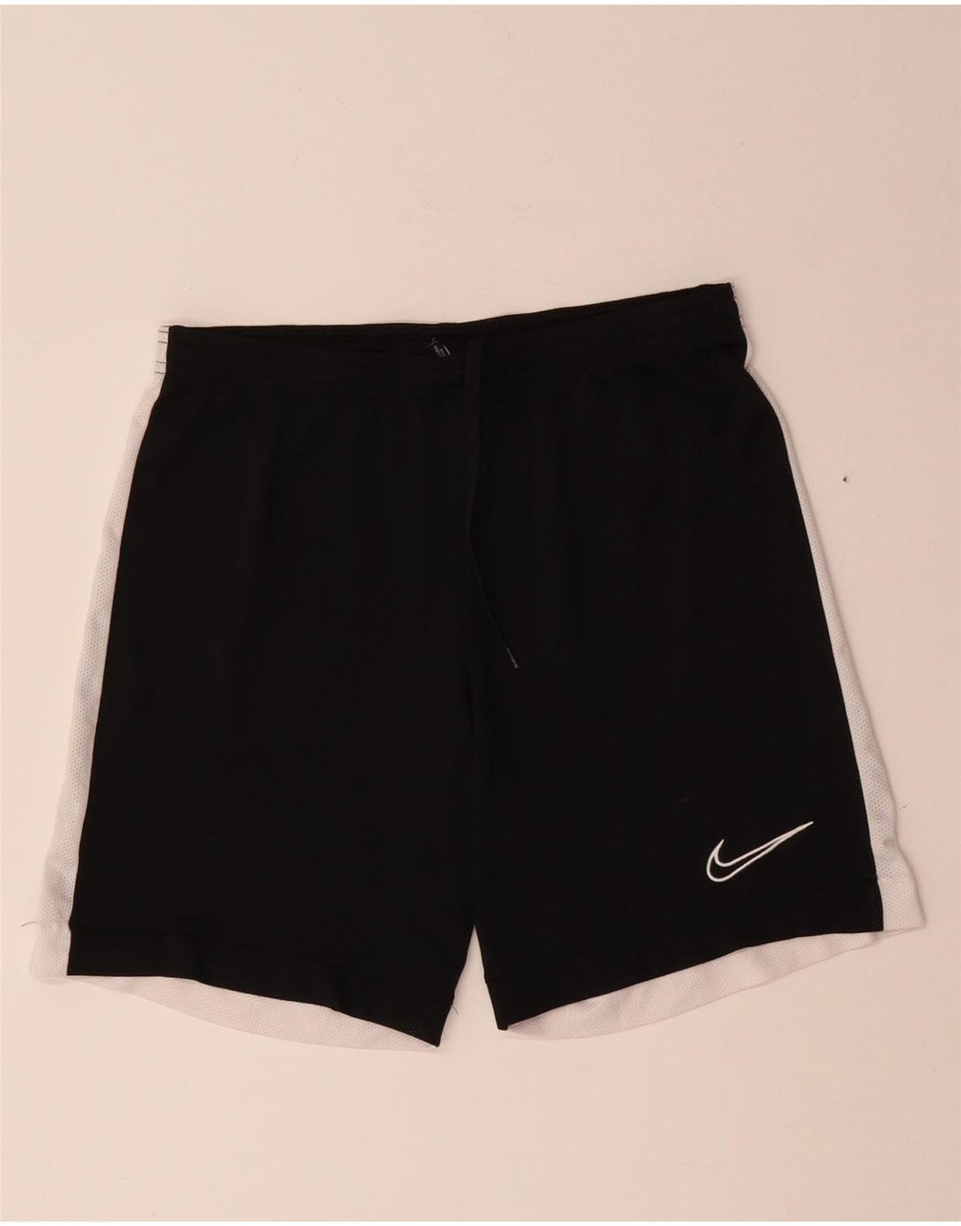 Nike Short de sport Dri Fit pour femme UK 14 Polyester color block noir moyen