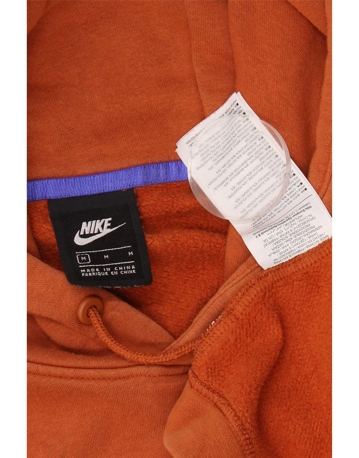 Nike Pull à capuche surdimensionné pour femme UK 14 en coton orange moyen