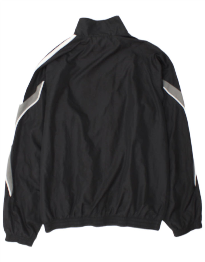 Adidas Veste de survêtement pour homme UK 36/38 Petit Noir Colorblock Polyester