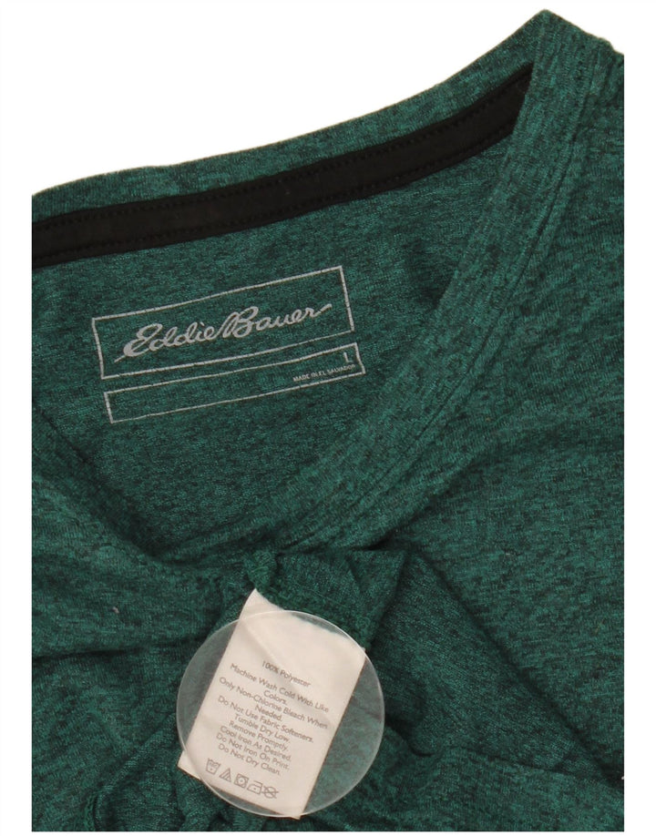 Eddie Bauer T-shirt coupe classique pour homme en polyester moucheté vert grand