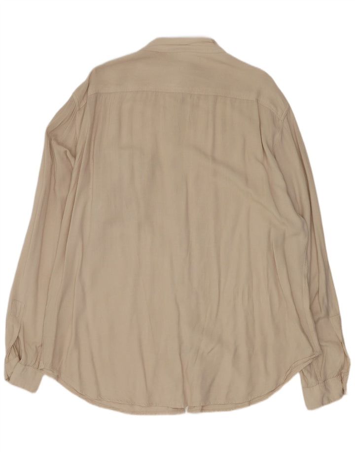 C&A Chemise Homme Taille 43/44 XL Beige Viscose