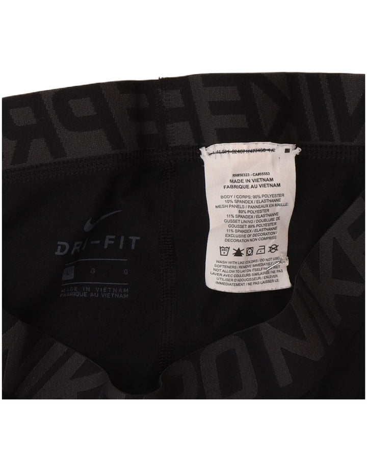 Nike Legging court Dri Fit Graphic pour homme en polyester noir Taille L