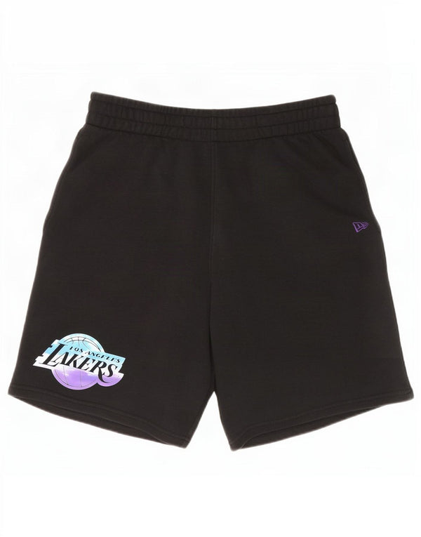 New Era Short de Sport Graphique Los Angeles Lakers Homme Noir Large Coton